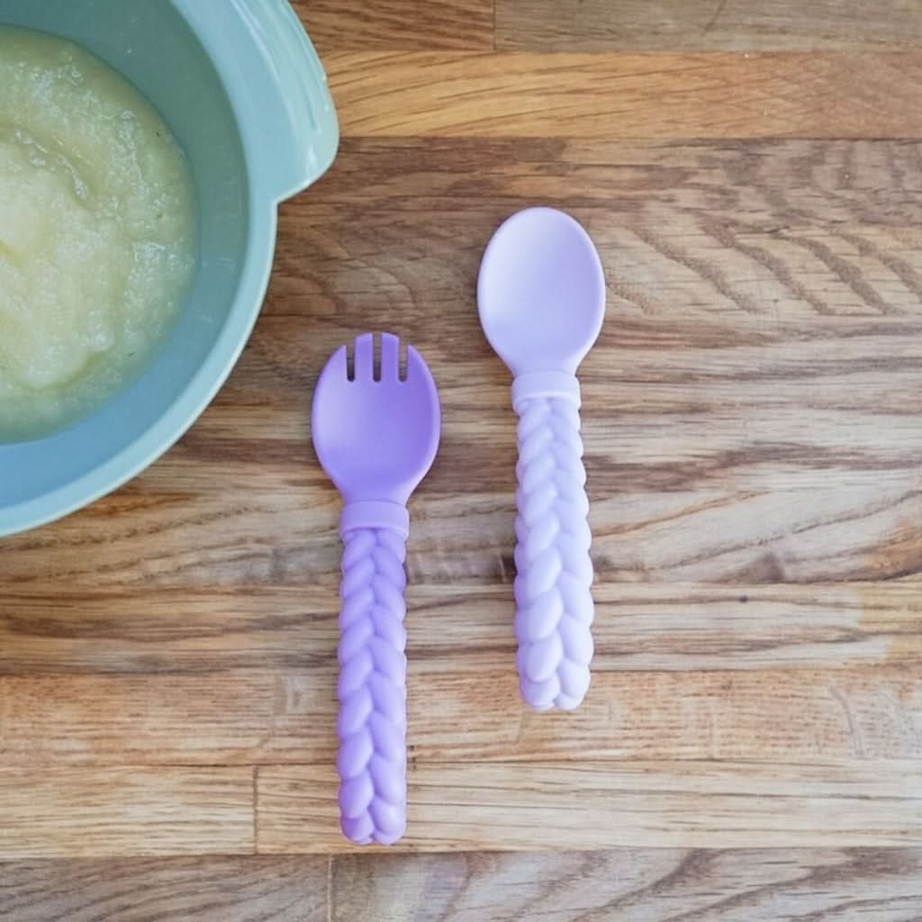 Sweetie Spoons™ - Silicone Baby Fork + Spoon Set - Image 25