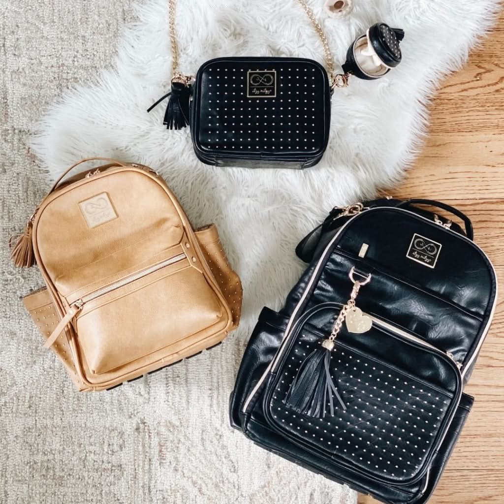Chelsea + Cole for Itzy Ritzy Studded Double Take Crossbody Diaper Bag - Image 6