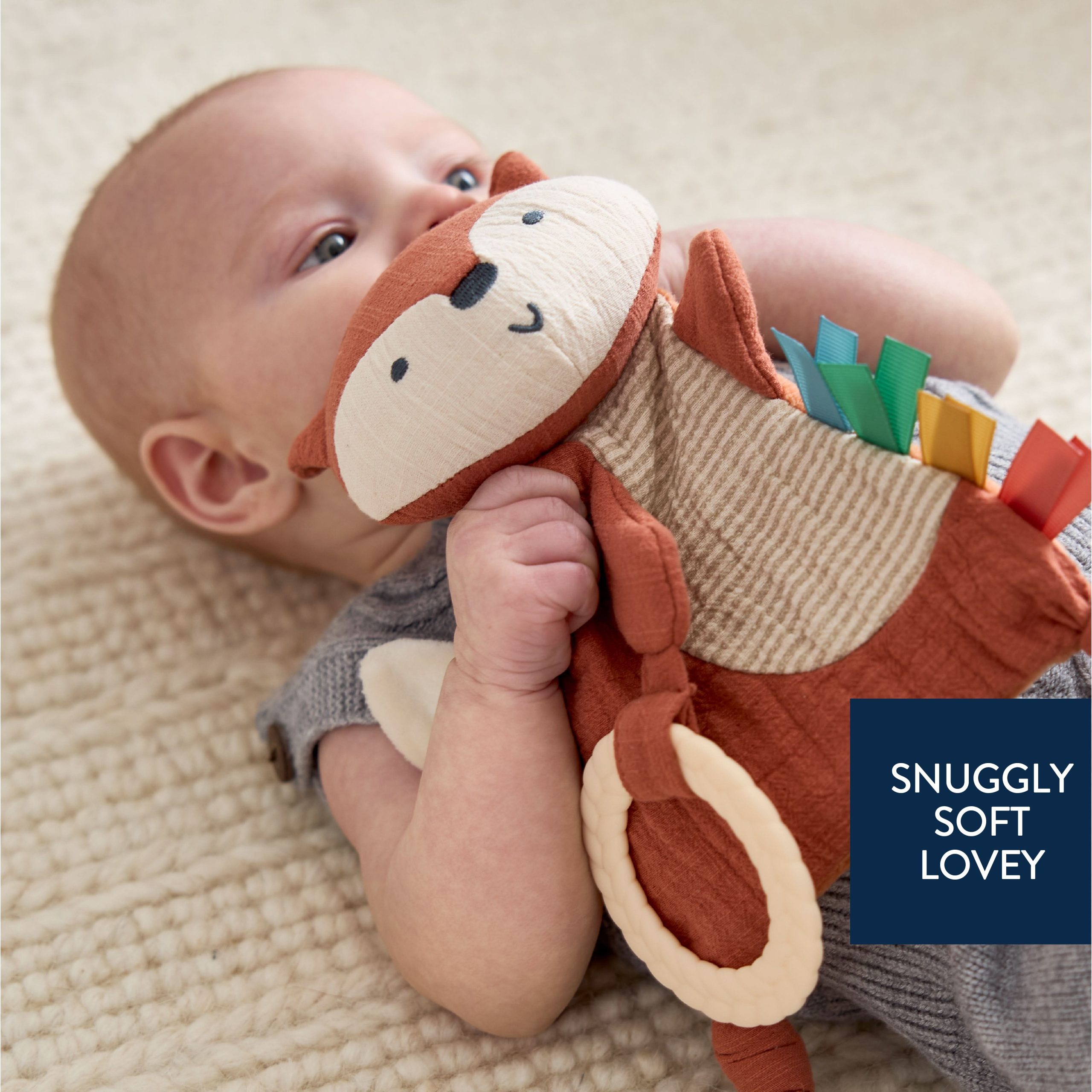 Bitzy Crinkle™ Sensory Crinkle Pal Fox - Image 3