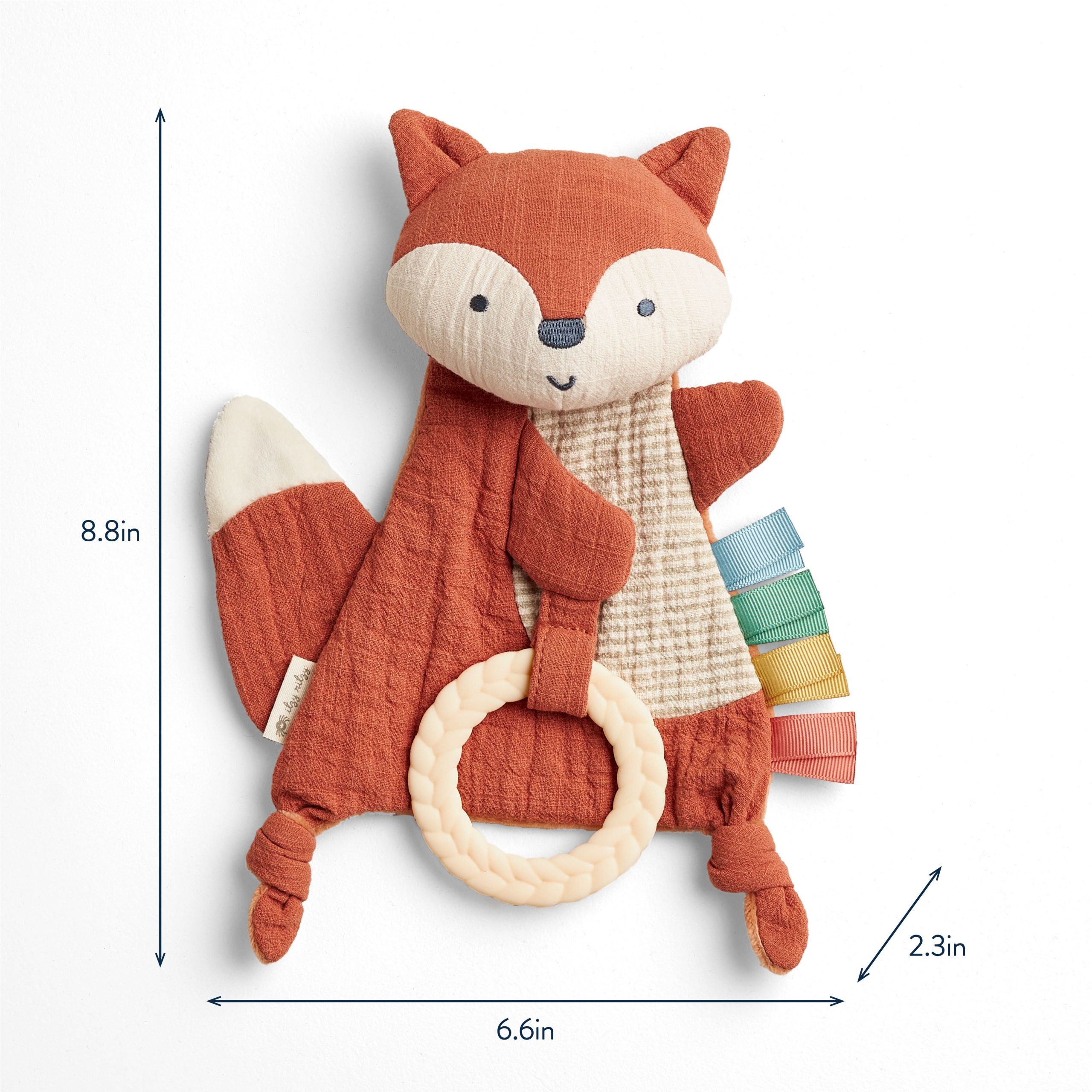 Bitzy Crinkle™ Sensory Crinkle Pal Fox - Image 7