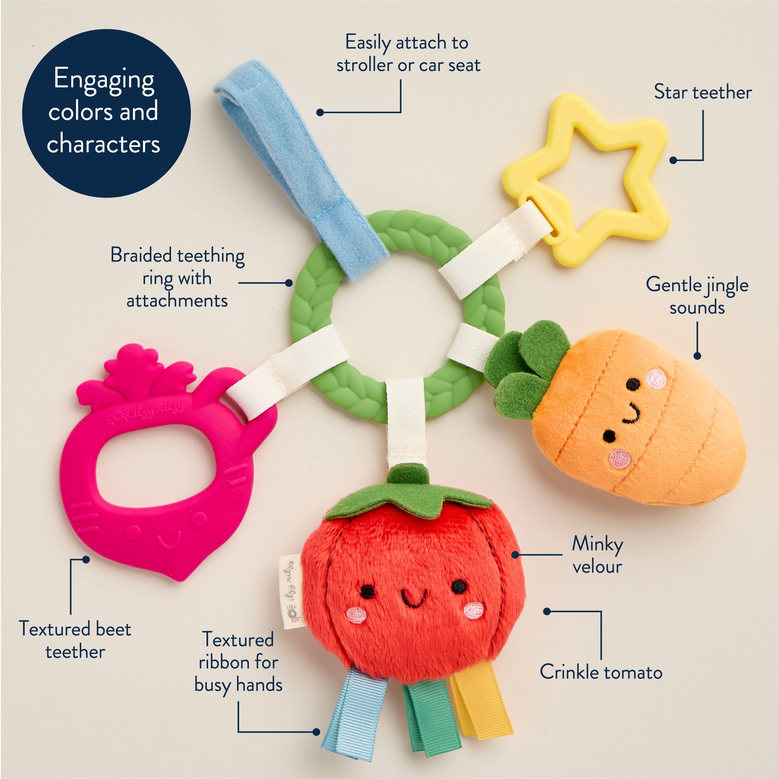 Bitzy Busy Ring™ Teething Activity Toy - Image 19
