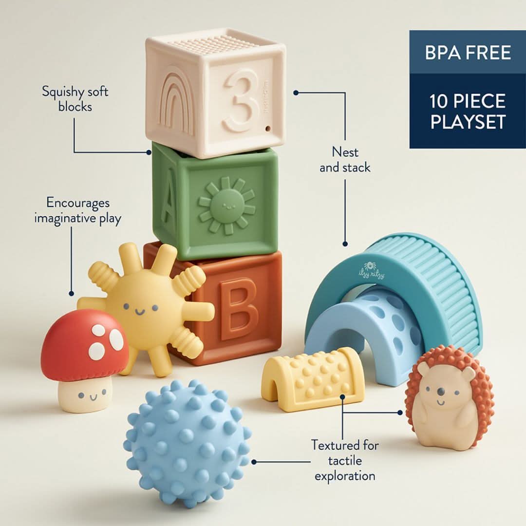 Itzy Blocks™ Sensory Blocks Set - Image 6