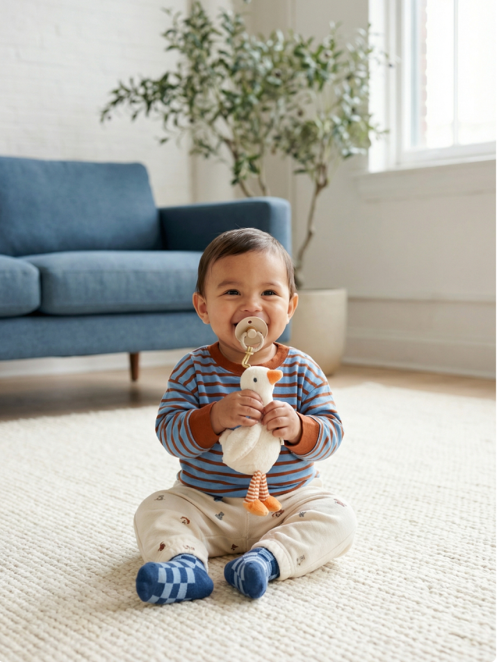 Bitzy Pal™ Natural Rubber Pacifier & Lovey - Image 26